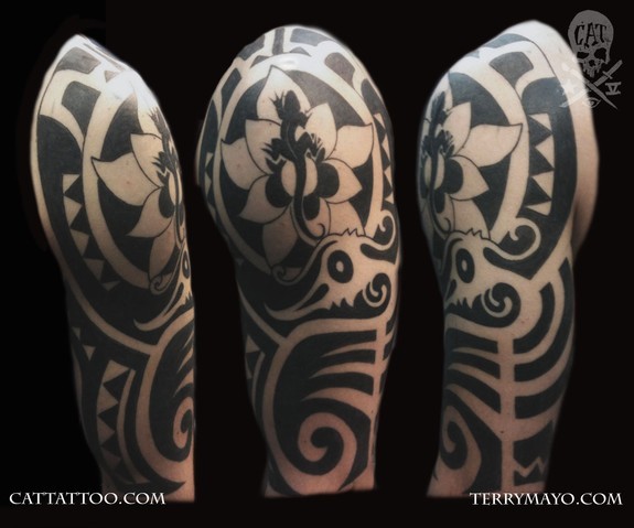 Tattoos - South Pacific Style with American Gecko Influenece - 50373